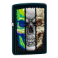 Zippo Accendino a Benzina Ricaricabile ed Antivento con Fantasia Skull Design - mod. 22A041