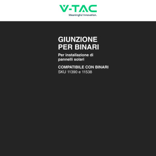 10 Giunzioni per Binari Pannelli Solari Fotovoltaici V-Tac