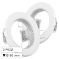 Immagine 1 - V-Tac VT-778 2 Portafaretti Rotondi da Incasso per Lampadine GU10 e GU5.3 - SKU 3584