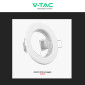 Immagine 10 - V-Tac VT-778 2 Portafaretti Rotondi da Incasso per Lampadine GU10 e GU5.3 - SKU 3584