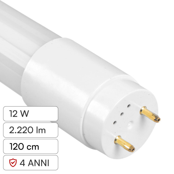 Tubo LED T8 G13 12W SMD 120cm in Vetro con Starter Kanlux Tubo LED T8 G13 12W SMD 120cm in Vetro con Starter Kanlux