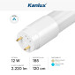 Immagine 4 - Kanlux Tubo LED T8 G13 12W SMD Lampadina 120cm in Vetro con Starter - mod. 33216 / 33217
