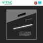 Immagine 8 - V-Tac VT-7-44 Lampada LED Lineare a Sospensione Linkabile 40W SMD Chip Samsung Changing Color CCT 3in1 Colore Nero - SKU 10468