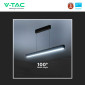 Immagine 10 - V-Tac VT-7-44 Lampada LED Lineare a Sospensione Linkabile 40W SMD Chip Samsung Changing Color CCT 3in1 Colore Nero - SKU 10468