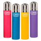 Clipper Large Accendino a Pietrina Grande Ricaricabile con Fantasia Metallic 5 - Serie da 4 Accendini