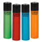 Clipper Large Accendino a Pietrina Grande Ricaricabile con Fantasia Crystal 8 - Serie da 4 Accendini
