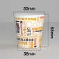 Immagine 3 - Bicchierini da Caffè in Carta Riciclabile con Fantasia White Mocha da 85ml - Confezione da 50 Bicchieri