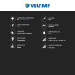 Immagine 3 - Velamp Portalampada da Giardino Wall Light da Muro Applique a Sfera Trasparente per Lampadine E27 - mod. SPH206P