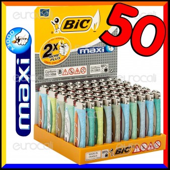 Bic Maxi J26 Grande Fantasia Smoking Surf - Box da 50 Accendini