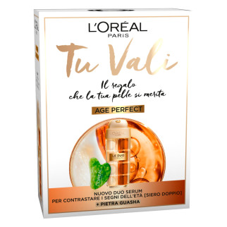 L'Oréal Paris Tu Vali Confezione Regalo Age Perfect Siero + Pietra Gua Sha