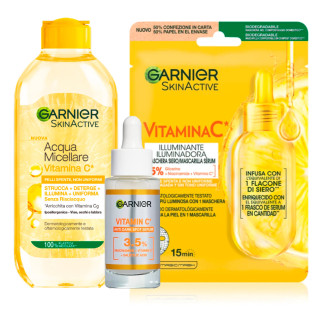 Garnier SkinActive Confezione Regalo Acqua Micellare + Siero + Maschera