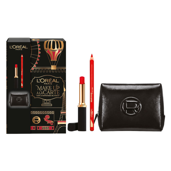 L'Oréal Paris Confezione Regalo Rossetto+ Matita Labbra + Pochette L'Oréal Paris Confezione Regalo Rossetto+ Matita Labbra + Pochette
