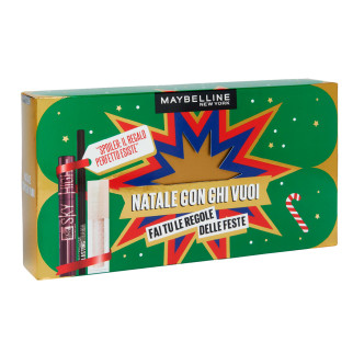 Maybelline New York Confezione Natale Mascara + Matita + Lucidalabbra