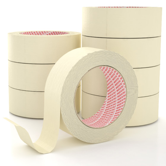Nastro Adesivo Carta Gommata Riciclabile Resistente 3,8cm x 50m Nastro Adesivo Carta Gommata Riciclabile Resistente 3,8cm x 50m