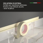 Immagine 4 - Nastro Adesivo in Carta Gommata Professionale per Imbianchini Mascheratura e Pittura Non Lascia Residui - 10 Rotoli da 3cm x 50m