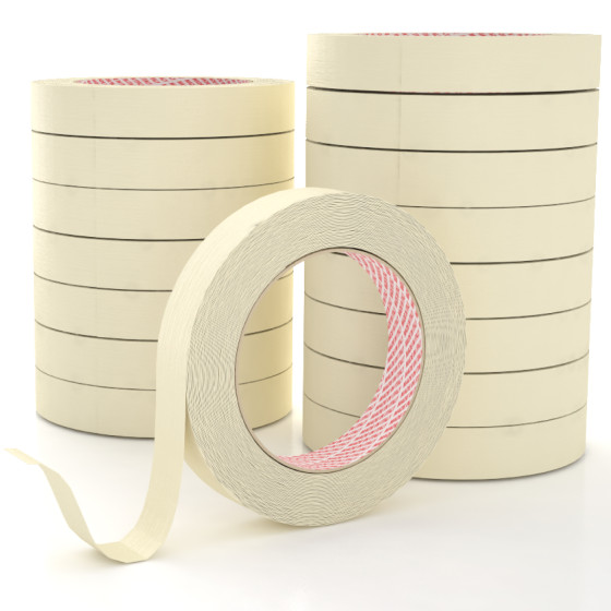 Nastro Adesivo Carta Gommata Riciclabile Resistente 1,9cm x 50m Nastro Adesivo Carta Gommata Riciclabile Resistente 1,9cm x 50m