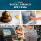 Immagine 2 - Rotolo Termico per Registratori Cassa e POS Fiscale Omologato e Compatibile Nexi Axerve e Ingenico - 10 rotoli da 5,7cm x 30m
