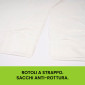 Immagine 4 - Sacchi Spazzatura Trasparenti in Plastica HDPE per Rifiuti con Maniglie Tira e Chiudi 110L - Rotolo 10 sacchi da 70x100cm