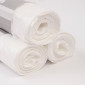 Immagine 6 - Sacchi Spazzatura Trasparenti in Plastica HDPE per Rifiuti con Maniglie Tira e Chiudi 110L - Rotolo 10 sacchi da 70x100cm