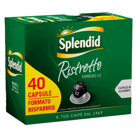 40 Capsule Caffè Espresso Ristretto Splendid Int 12 40 Capsule Caffè Espresso Ristretto Splendid Int 12