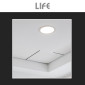 Immagine 4 - Life Mini Pannello LED Rotondo 6W 500lm Ø128mm Da Incasso Changing Color CCT 3in1 Bianco Opaco con Driver - mod. 39.9TSS1406CFN