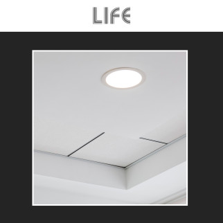 Life Mini Pannello LED Rotondo 6W Ø128mm da Incasso Bianco Opaco