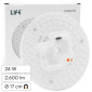 Immagine 1 - Life Modulo LED Circolina 24W SMD con Magneti Ø170mm Changing Color CCT 3in1 per Plafoniere con Driver - mod. 39.942424CFN