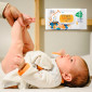 Immagine 2 - Fria Baby Igiene Salviette Detergenti Idratanti Formula Nutri-Milk con Olio di Argan in Tessuto Biodegradabile - 70 Salviette