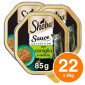 Immagine 1 - Sheba Sauce Collection Cibo per Gatti con Coniglio e Verdure - 22 Vaschette da 85g