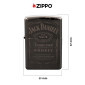 Immagine 4 - Zippo Premium Accendino a Benzina Ricaricabile ed Antivento con Fantasia Jack Daniel's - mod. 49320
