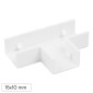 Immagine 1 - Elmark Angolo a T per 3 Canaline Passacavi 15x10mm in Plastica Bianca - mod. 56215103