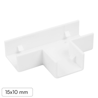 Elmark Angolo a T per 3 Canaline Passacavi 15x10mm