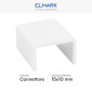 Immagine 2 - Elmark Connettore Giunto per 2 Canaline Passacavi 15x10mm in Plastica Bianca - mod. 56215105