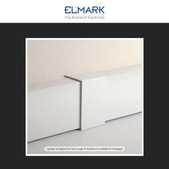 Elmark Connettore Giunto per 2 Canaline Passacavi 15x10mm