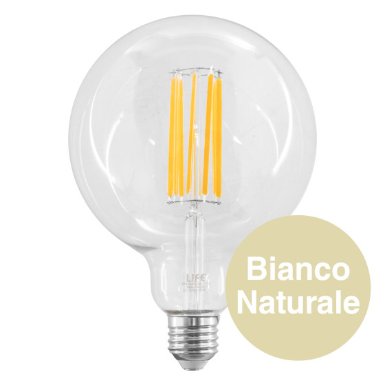 Life Lampadina LED E27 18W Globo G125 Filament Vetro Life Lampadina LED E27 18W Globo G125 Filament Vetro