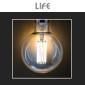 Immagine 7 - Life Lampadina LED E27 18W Globo G125 Filament in Vetro Trasparente - mod. 39.920387C27 / 39.920387C30 / 39.920387N40