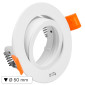Immagine 1 - Kanlux DALLA DTO-W Portafaretto Rotondo Orientabile a Incasso con Portalampada per Lampadine GU10 Bianco - mod. 22437
