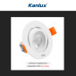 Immagine 7 - Kanlux DALLA DTO-W Portafaretto Rotondo Orientabile a Incasso con Portalampada per Lampadine GU10 Bianco - mod. 22437