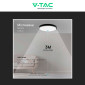 Immagine 8 - V-Tac VT-8630 Plafoniera LED Rotonda 36W SMD IP44 con Sensore di Movimento e Crepuscolare Colore Nero - SKU 76711