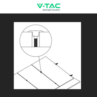 V-Tac 20 Morsetti Centrali Neri in Alluminio per Pannelli Fotovoltaici