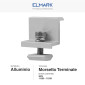Immagine 2 - Elmark Morsetto Terminale in Alluminio per Installazione Pannelli Solari Fotovoltaici da 30mm - mod. 423203