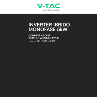 Inverter 5kW Monofase On-Grid / Off-Grid IP65 CEI 0-21 V-Tac