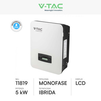 Inverter 5kW Monofase On-Grid / Off-Grid IP65 CEI 0-21 V-Tac