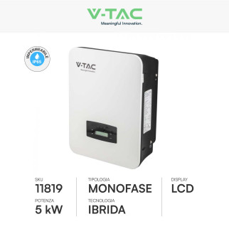Inverter 5kW Monofase On-Grid / Off-Grid IP65 CEI 0-21 V-Tac