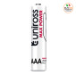 Immagine 2 - Uniross Max Power Pile Alcaline Mini Stilo AAA LR03 Micro 1,5V per Sveglie Orologi Telecomandi - Blister da 4 batterie