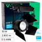 Immagine 1 - V-Tac VT-433 Faretto LED da Binario 33W Track Light COB Chip Samsung Colore Nero con Fascio Luminoso Regolabile - SKU 21372