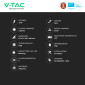 Immagine 3 - V-Tac VT-433 Faretto LED da Binario 33W Track Light COB Chip Samsung Colore Nero con Fascio Luminoso Regolabile - SKU 21372