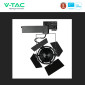 Immagine 10 - V-Tac VT-433 Faretto LED da Binario 33W Track Light COB Chip Samsung Colore Nero con Fascio Luminoso Regolabile - SKU 21372