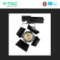 Immagine 11 - V-Tac VT-433 Faretto LED da Binario 33W Track Light COB Chip Samsung Colore Nero con Fascio Luminoso Regolabile - SKU 21372