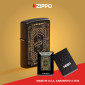 Immagine 6 - Zippo Accendino a Benzina Ricaricabile e Antivento con Fantasia Zippo 1932 Design - mod. 46483